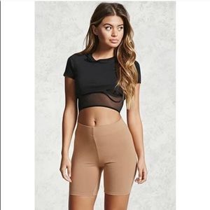 NWOT Forever 21 Cotton-Blend Biker Shorts